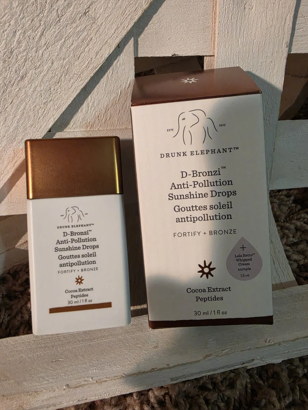 Drunk Elephant D-Bronzi Anti-Pollution Sunshine Drops - Bronze/White